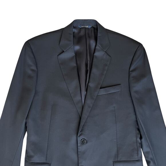 Brooks Brothers Men’s Navy Classic Wool Two Button Sportscoat Blazer Size 42L - Picture 3 of 13